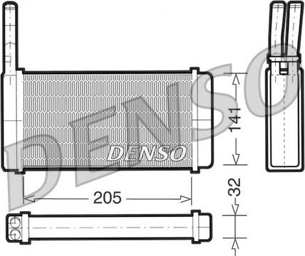 Denso DRR10010 - Scambiatore calore, Riscaldamento abitacolo www.autoricambi360.it