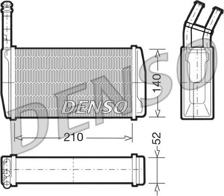 Denso DRR10011 - Scambiatore calore, Riscaldamento abitacolo www.autoricambi360.it