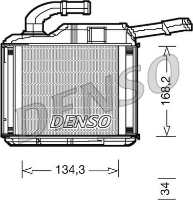 Denso DRR32010 - Scambiatore calore, Riscaldamento abitacolo www.autoricambi360.it