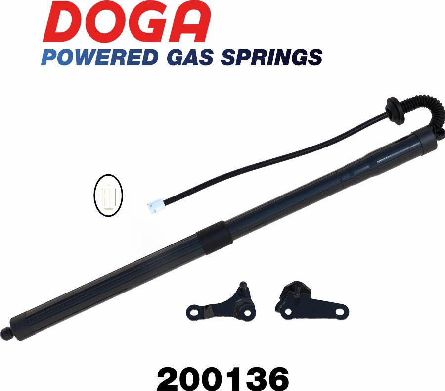DOGA 200136 - Motore elettrico, Cofano posteriore www.autoricambi360.it