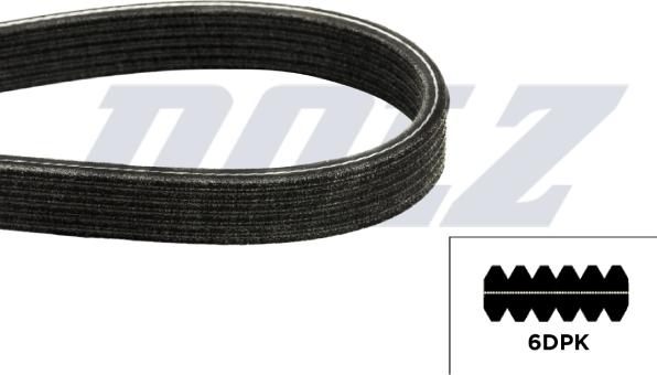 DOLZ 05KD6DPK1698 - Cinghia Poly-V www.autoricambi360.it
