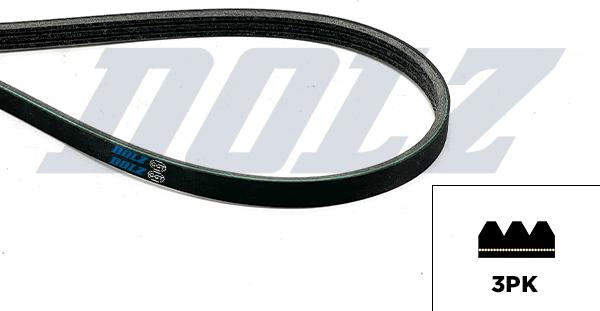 DOLZ 05KD3PK798E - Cinghia Poly-V www.autoricambi360.it
