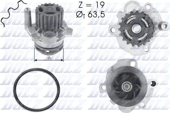 DOLZ A193 - Pompa acqua www.autoricambi360.it