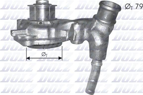 DOLZ F166 - Pompa acqua www.autoricambi360.it