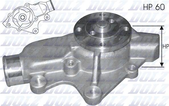 DOLZ J202 - Pompa acqua www.autoricambi360.it