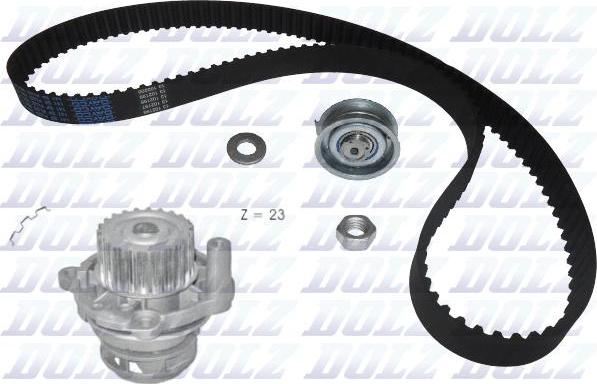 DOLZ KD063 - Pompa acqua + Kit cinghie dentate www.autoricambi360.it