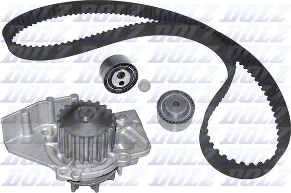 DOLZ KD008 - Pompa acqua + Kit cinghie dentate www.autoricambi360.it