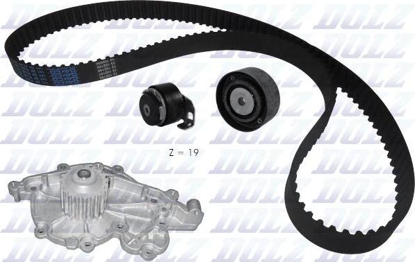 DOLZ KD019 - Pompa acqua + Kit cinghie dentate www.autoricambi360.it