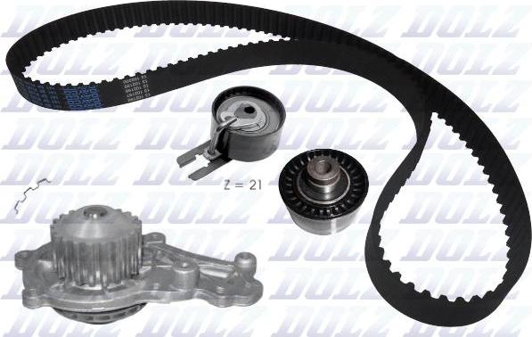 DOLZ KD015 - Pompa acqua + Kit cinghie dentate www.autoricambi360.it