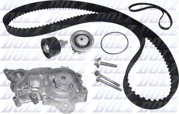 DOLZ KD150 - Pompa acqua + Kit cinghie dentate www.autoricambi360.it