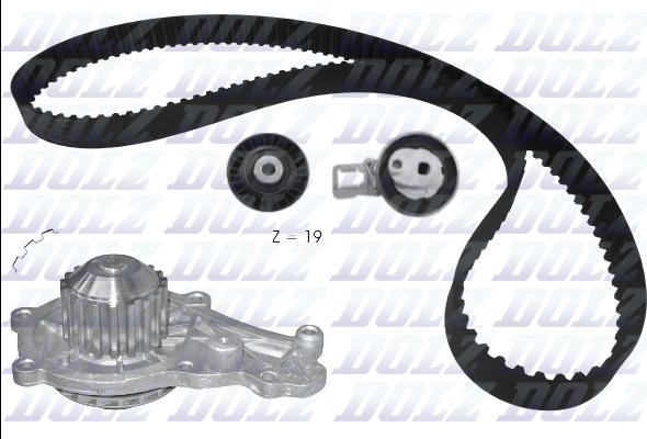 DOLZ KD169 - Pompa acqua + Kit cinghie dentate www.autoricambi360.it