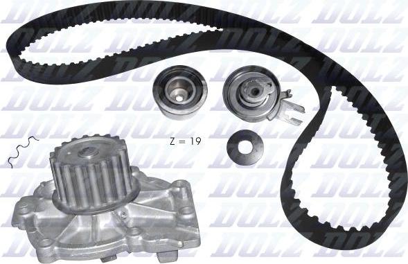DOLZ KD111 - Pompa acqua + Kit cinghie dentate www.autoricambi360.it