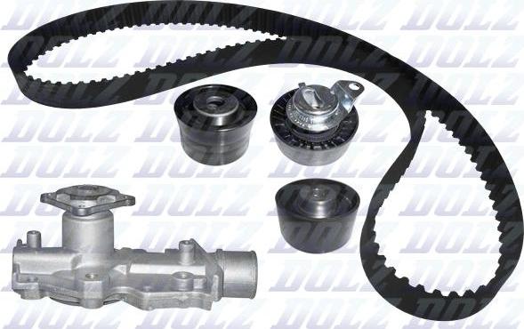 DOLZ KD125 - Pompa acqua + Kit cinghie dentate www.autoricambi360.it