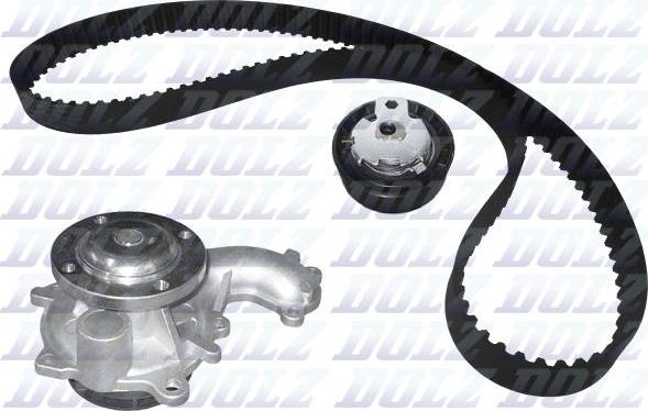 DOLZ KD123 - Pompa acqua + Kit cinghie dentate www.autoricambi360.it