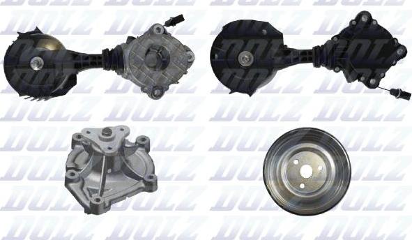 DOLZ KD173T - Pompa acqua + Kit cinghia Poly V www.autoricambi360.it