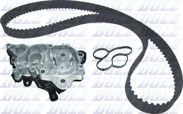 DOLZ KD317 - Pompa acqua + Kit cinghie dentate www.autoricambi360.it