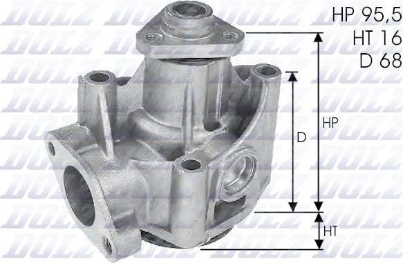 DOLZ L135 - Pompa acqua www.autoricambi360.it