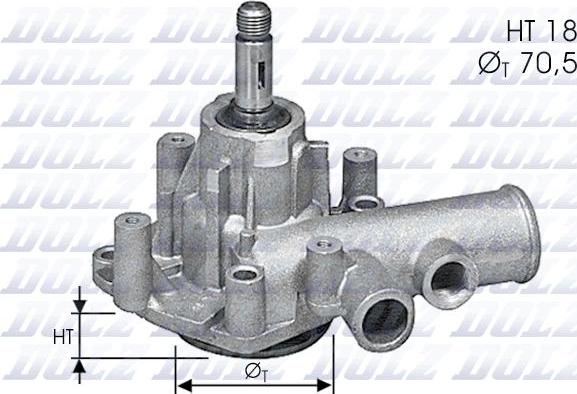 DOLZ M140 - Pompa acqua www.autoricambi360.it