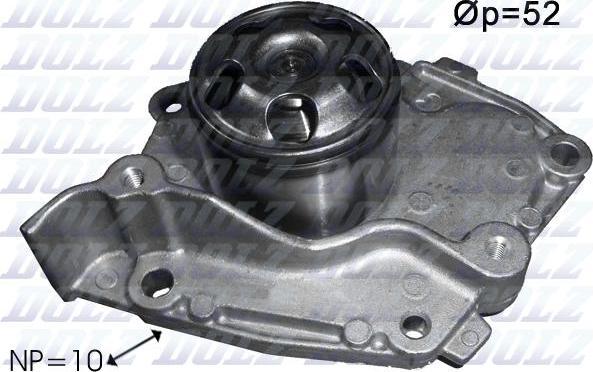 DOLZ R234 - Pompa acqua www.autoricambi360.it