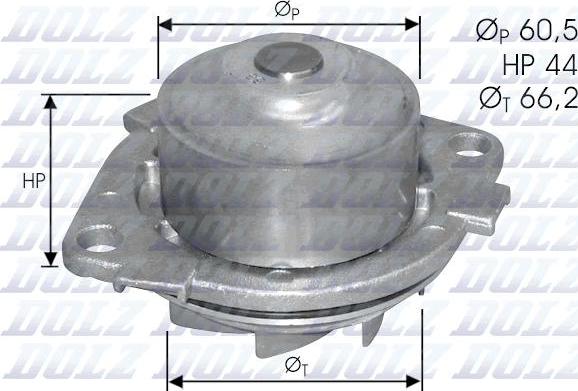 DOLZ S231 - Pompa acqua www.autoricambi360.it