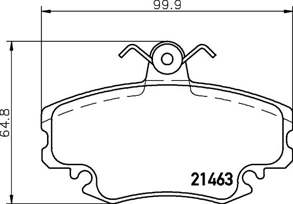 BENDIX 571326B - Kit pastiglie freno, Freno a disco www.autoricambi360.it