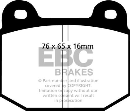 EBC Brakes DP197 - Kit pastiglie freno, Freno a disco www.autoricambi360.it