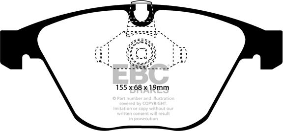 EBC Brakes DP81449RP1 - Kit pastiglie freno per elevate prestazioni www.autoricambi360.it