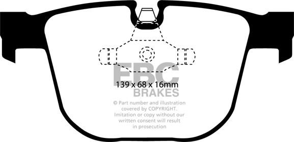 EBC Brakes DP81451RP1 - Kit pastiglie freno per elevate prestazioni www.autoricambi360.it