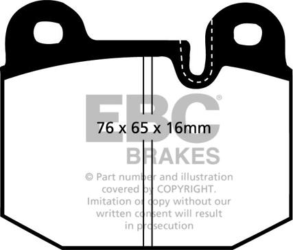EBC Brakes DP341 - Kit pastiglie freno, Freno a disco www.autoricambi360.it