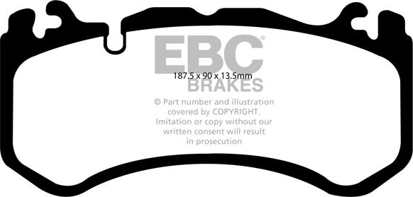 EBC Brakes DP81939RP1 - Kit pastiglie freno per elevate prestazioni www.autoricambi360.it