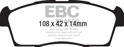 EBC Brakes DPX2184 - Kit pastiglie freno, Freno a disco www.autoricambi360.it