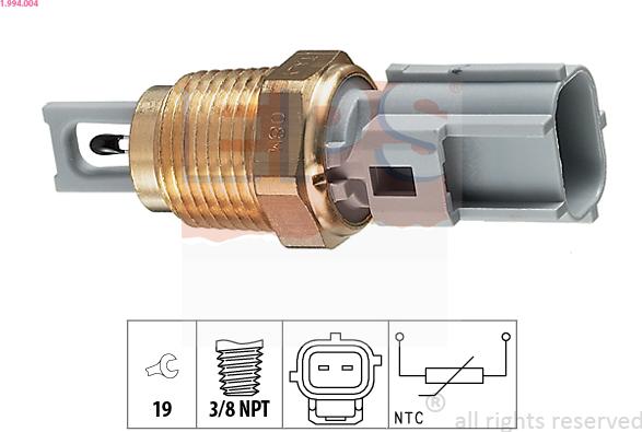 EPS 1.994.004 - Sensore, Temperatura aria aspirata www.autoricambi360.it
