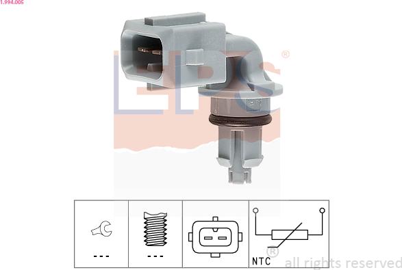 EPS 1.994.005 - Sensore, Temperatura aria aspirata www.autoricambi360.it