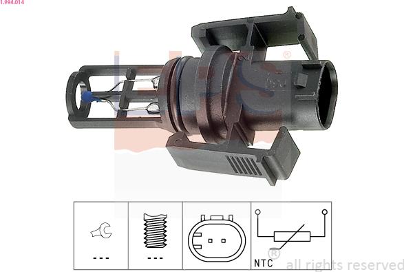 EPS 1.994.014 - Sensore, Temperatura aria aspirata www.autoricambi360.it