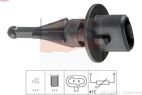 EPS 1.994.010 - Sensore, Temperatura aria aspirata www.autoricambi360.it