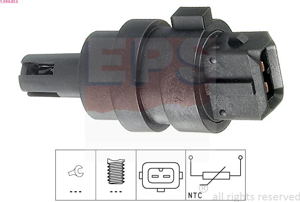EPS 1.994.013 - Sensore, Temperatura aria aspirata www.autoricambi360.it