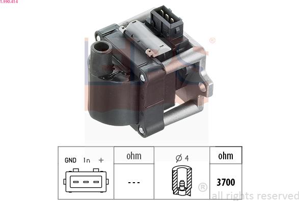 EPS 1.990.414 - Bobina d'accensione www.autoricambi360.it