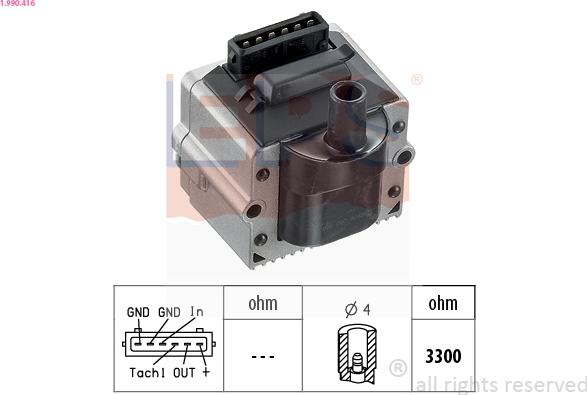 EPS 1.990.416 - Bobina d'accensione www.autoricambi360.it