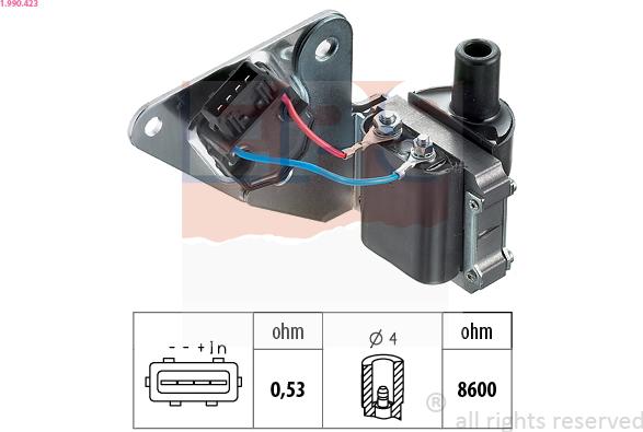 EPS 1.990.423 - Bobina d'accensione www.autoricambi360.it