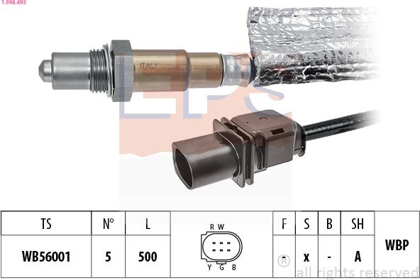 EPS 1.998.493 - Sonda lambda www.autoricambi360.it