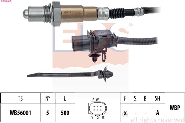EPS 1.998.405 - Sonda lambda www.autoricambi360.it