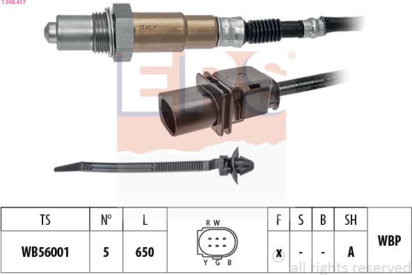 EPS 1.998.417 - Sonda lambda www.autoricambi360.it
