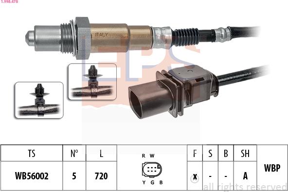 EPS 1.998.478 - Sonda lambda www.autoricambi360.it