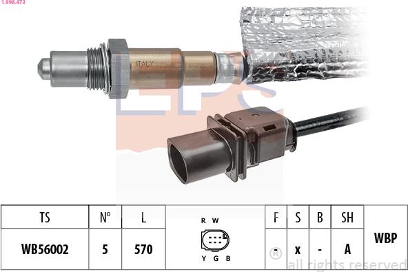 EPS 1.998.473 - Sonda lambda www.autoricambi360.it