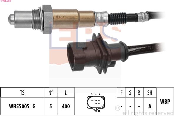 EPS 1.998.569 - Sonda lambda www.autoricambi360.it