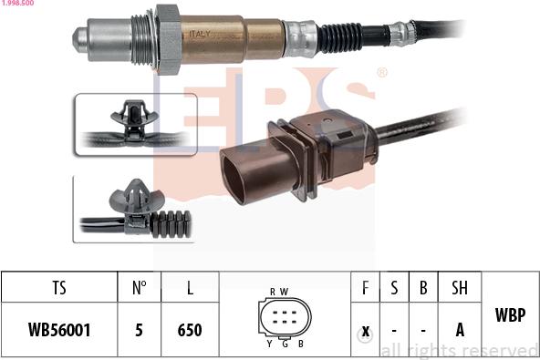 EPS 1.998.500 - Sonda lambda www.autoricambi360.it