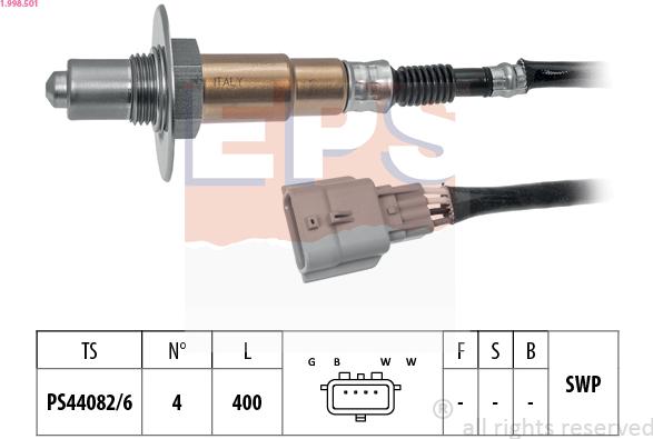 EPS 1.998.501 - Sonda lambda www.autoricambi360.it