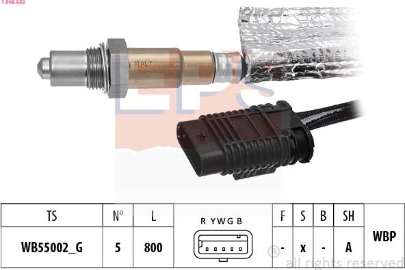 EPS 1.998.582 - Sonda lambda www.autoricambi360.it