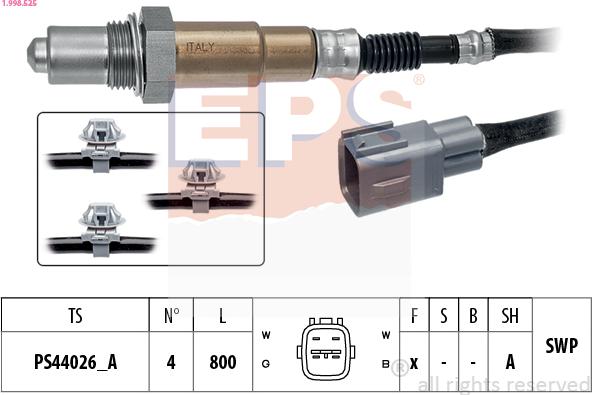 EPS 1.998.525 - Sonda lambda www.autoricambi360.it