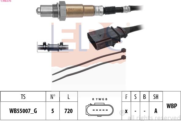 EPS 1.998.575 - Sonda lambda www.autoricambi360.it